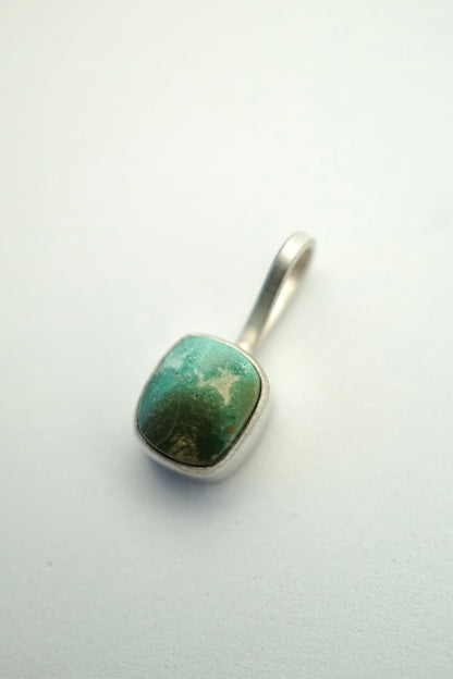 ombre chinese turquoise pendant - NO CHAIN INCLUDED