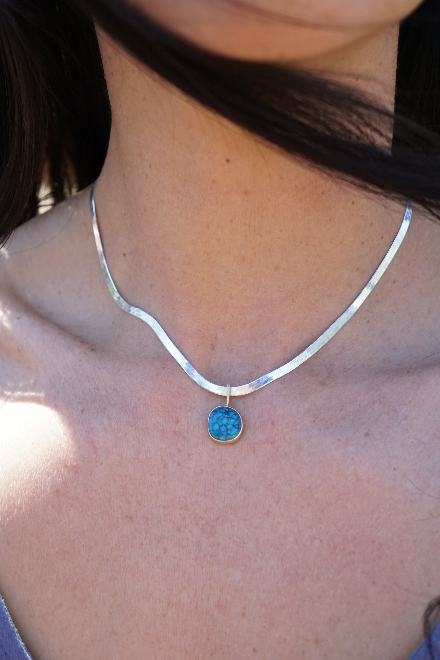 sterling silver herringbone chain