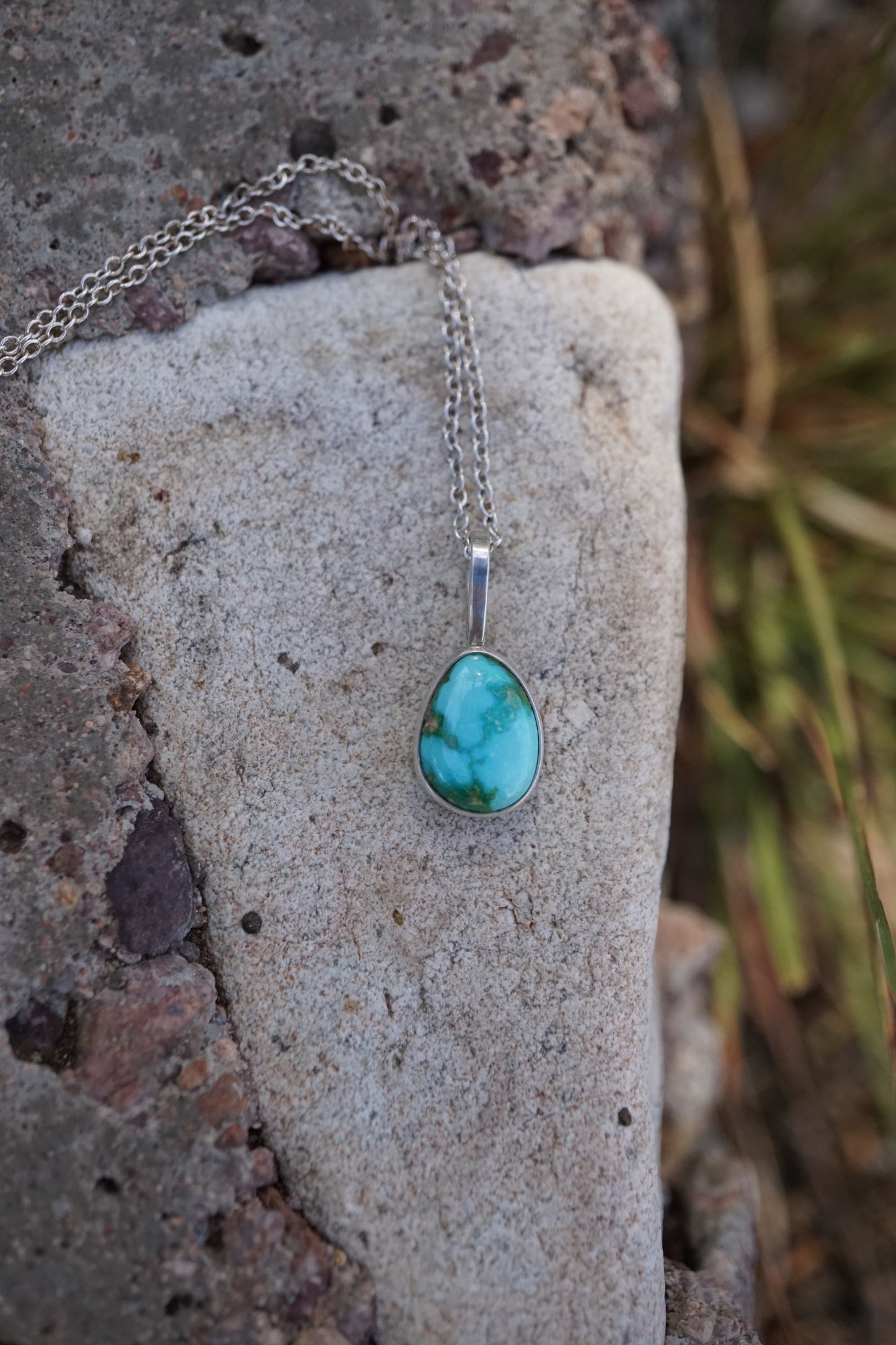 sonoran turquoise teardrop necklace