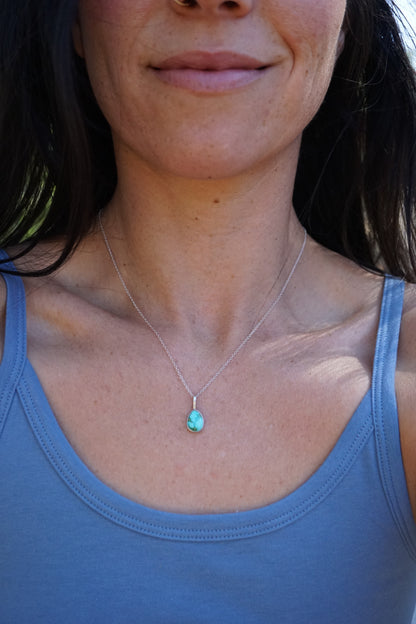 sonoran turquoise teardrop necklace