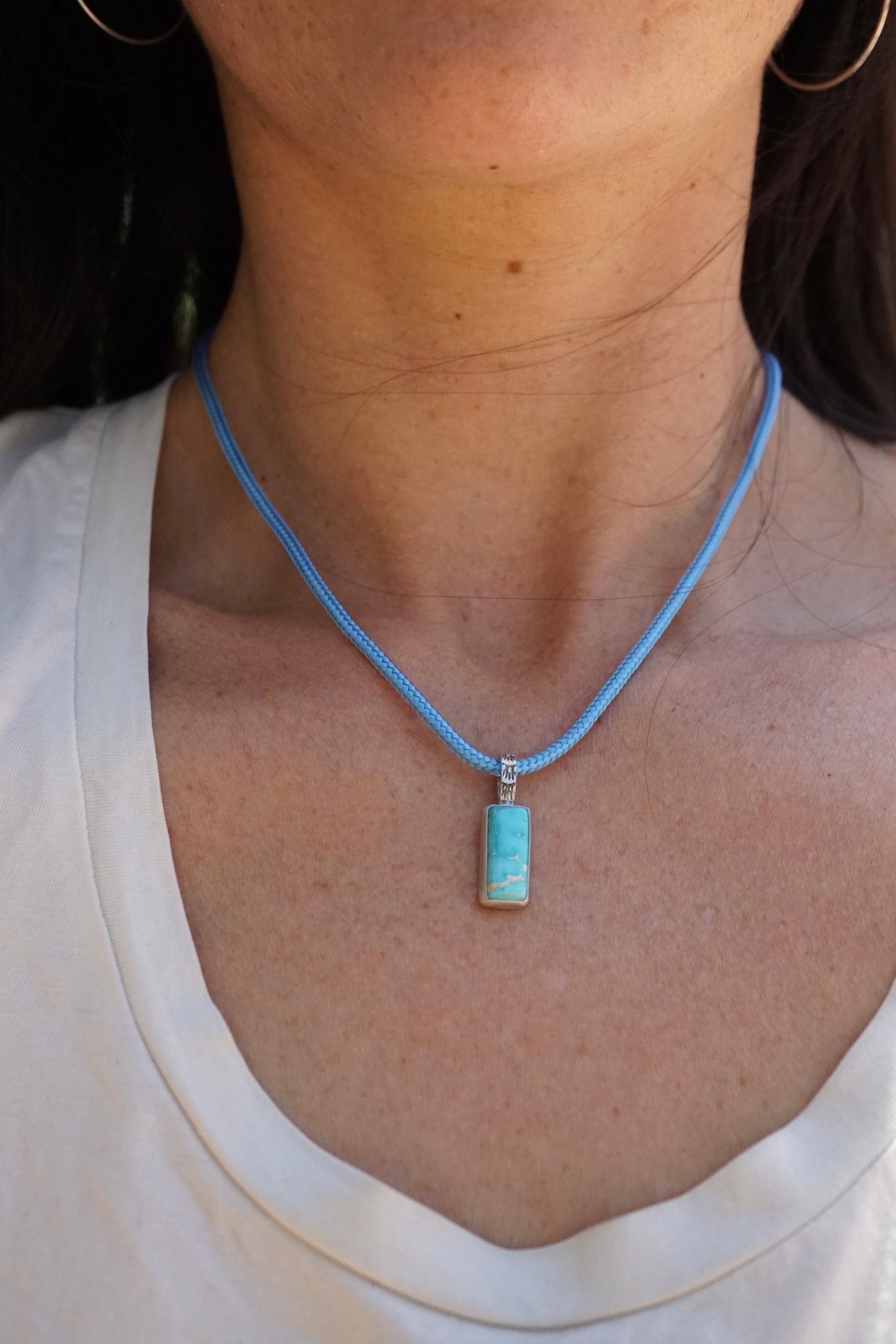 royston turquoise bar pendant - NO CHAIN INCLUDED