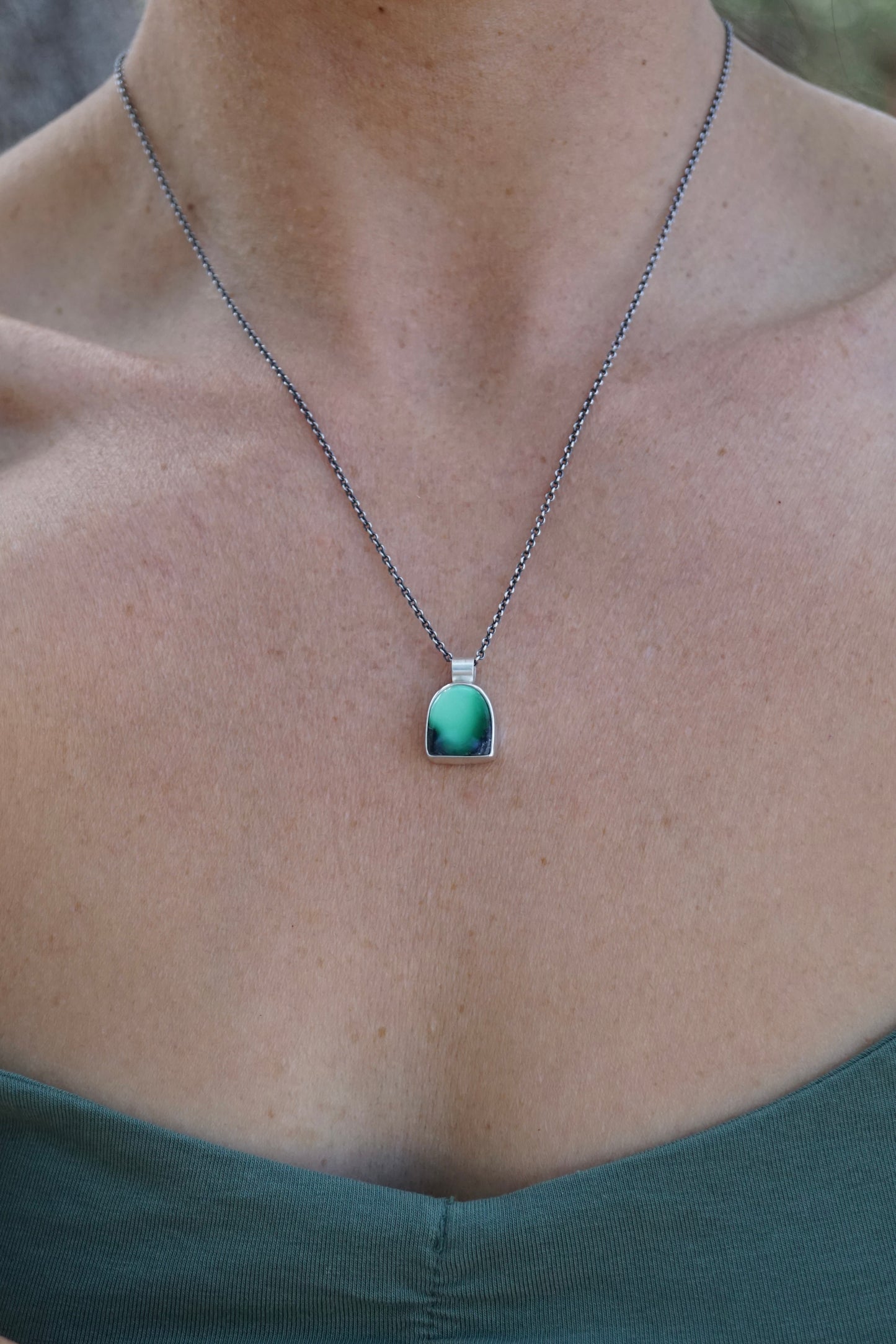 persian variscite altar pendant - NO CHAIN INCLUDED