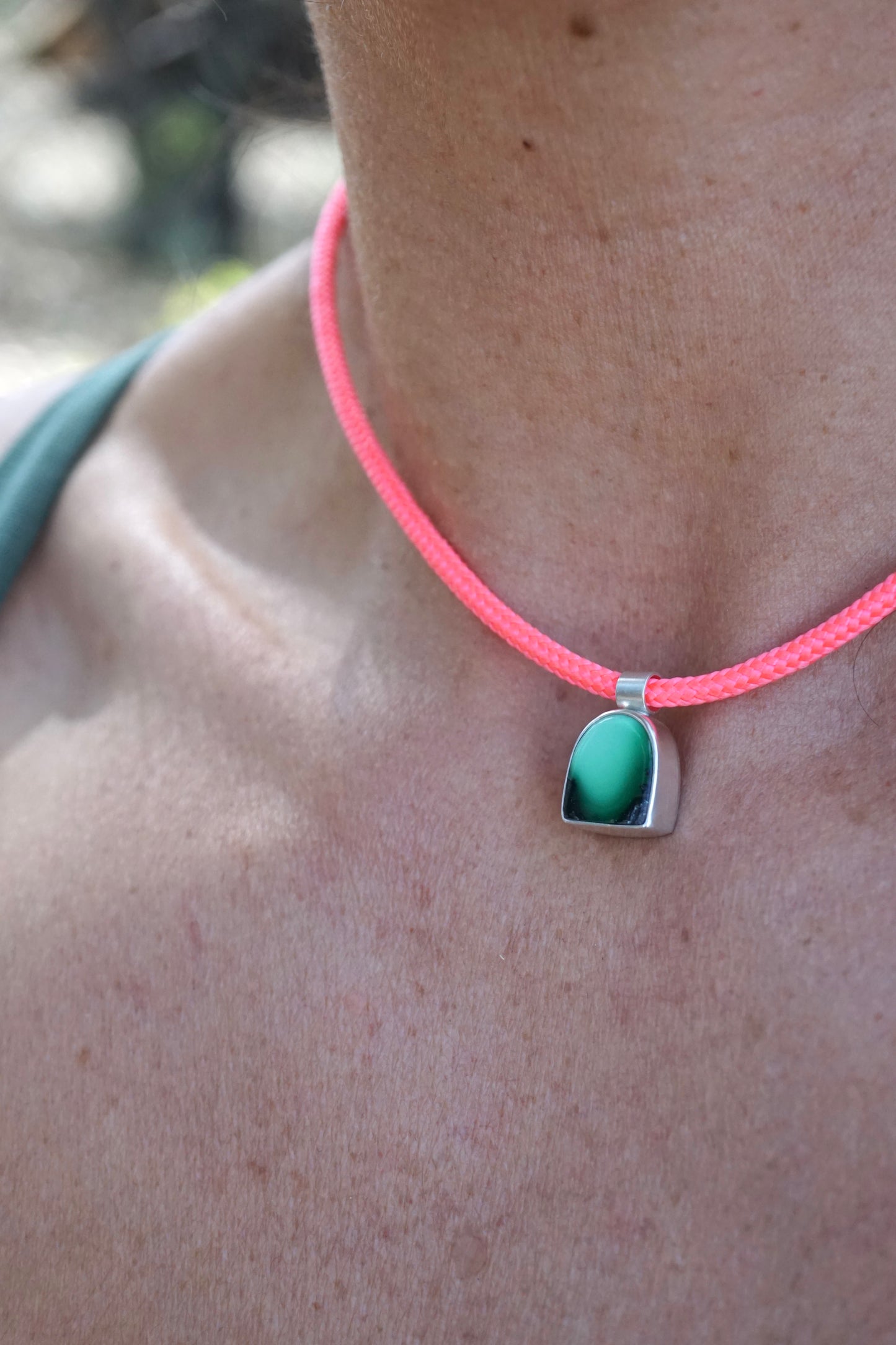 persian variscite altar pendant - NO CHAIN INCLUDED