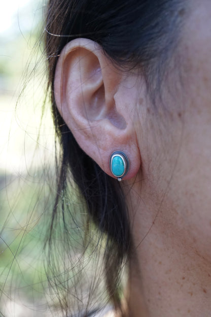 teal sierra nevada turquoise studs