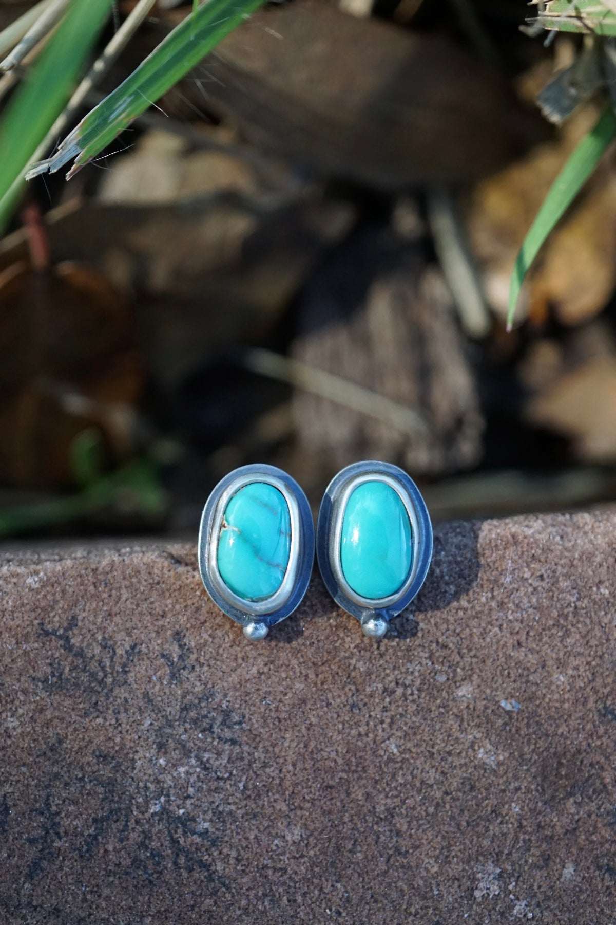 teal sierra nevada turquoise studs