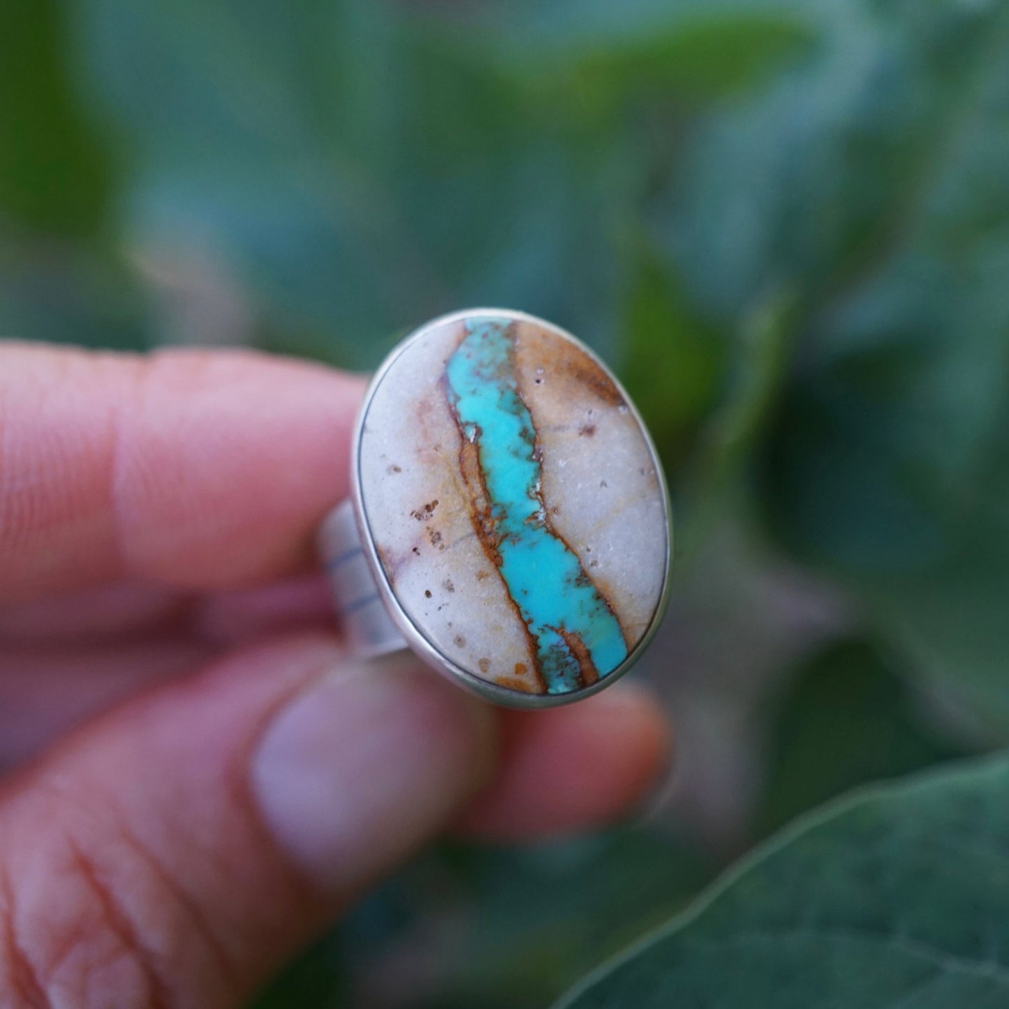 everyday royston ribbon turquoise ring - size 6.25 - Lumenrose