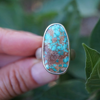 everyday royston turquoise ring - size 8 - Lumenrose