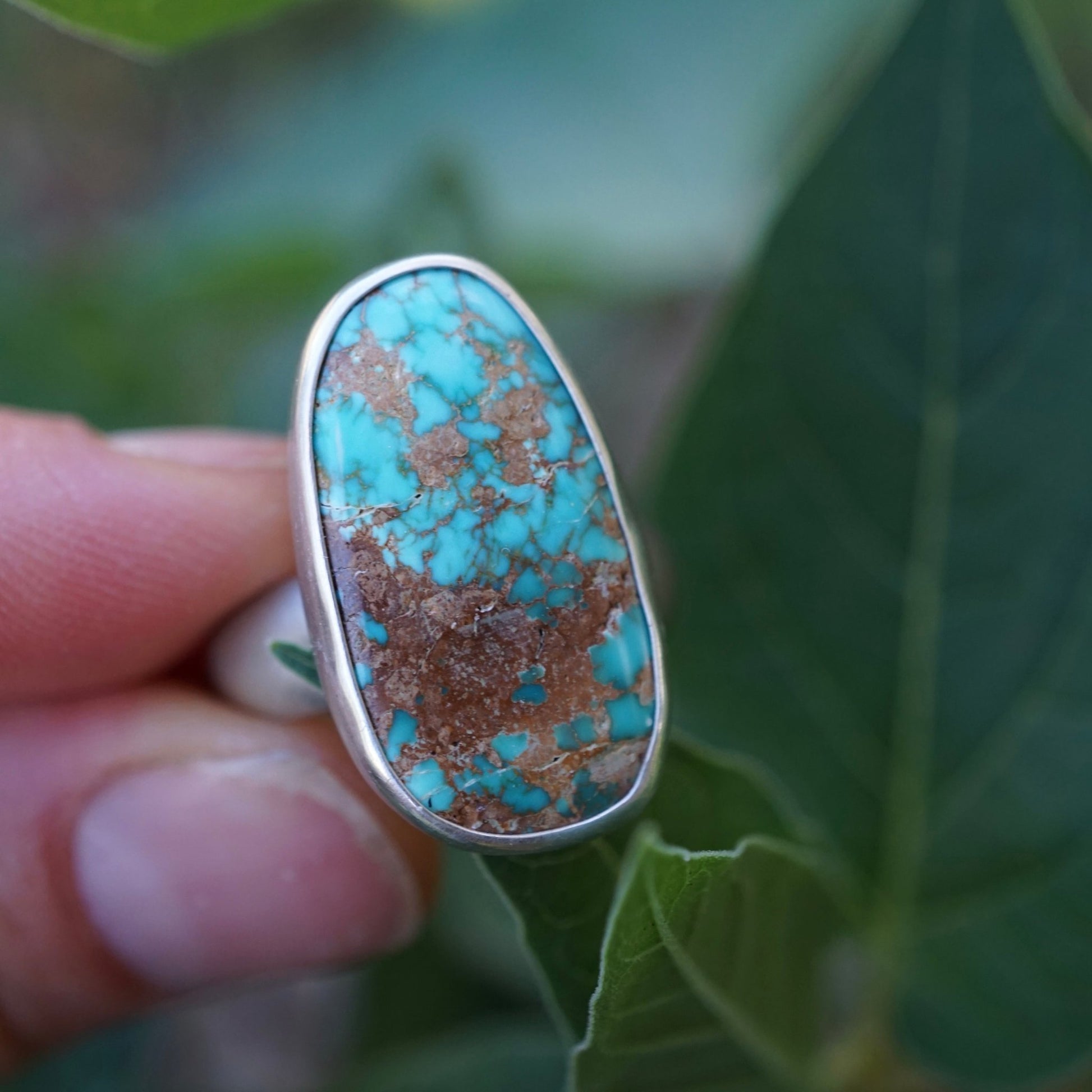 everyday royston turquoise ring - size 8 - Lumenrose