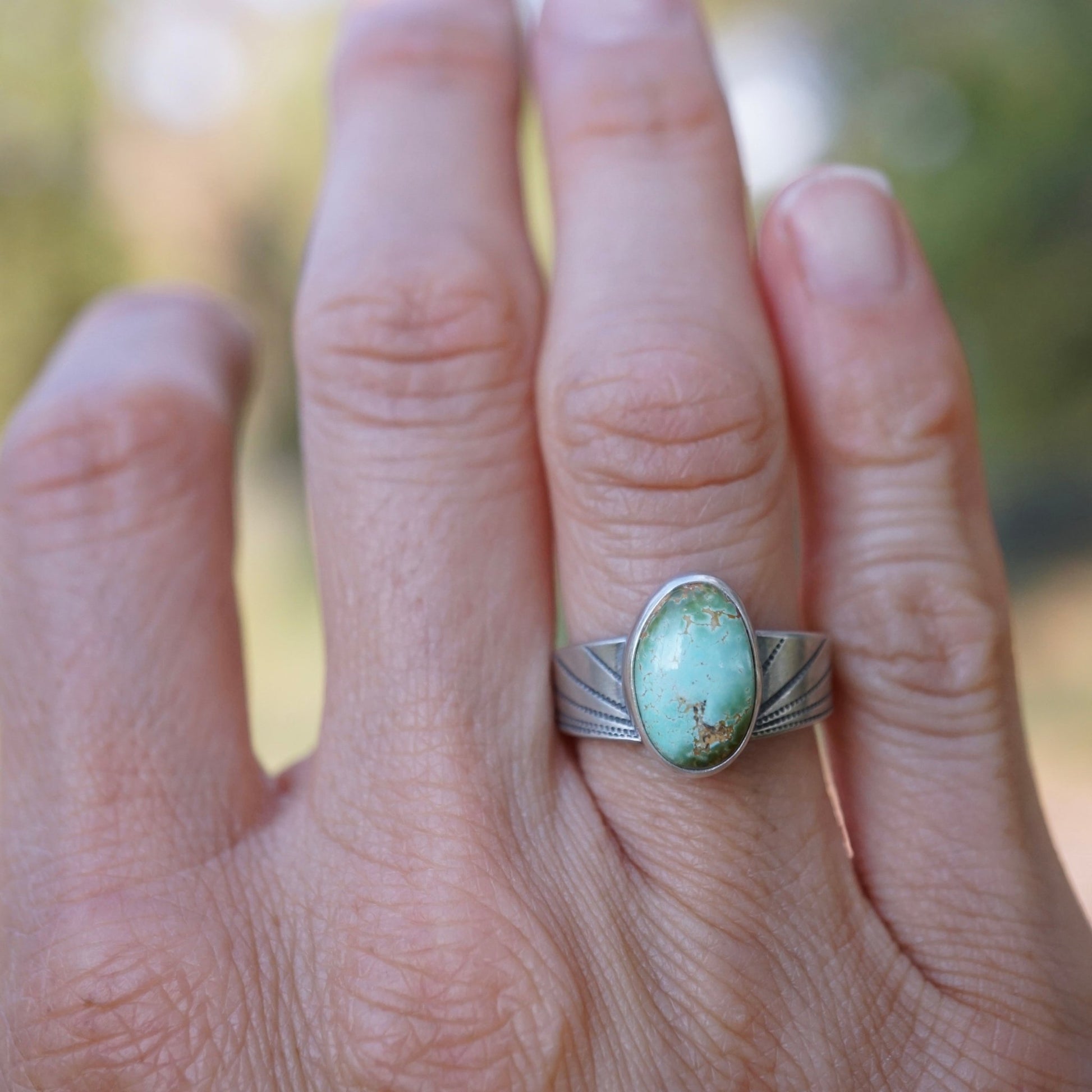 little royston turquoise ring - size 6/6.25 - Lumenrose