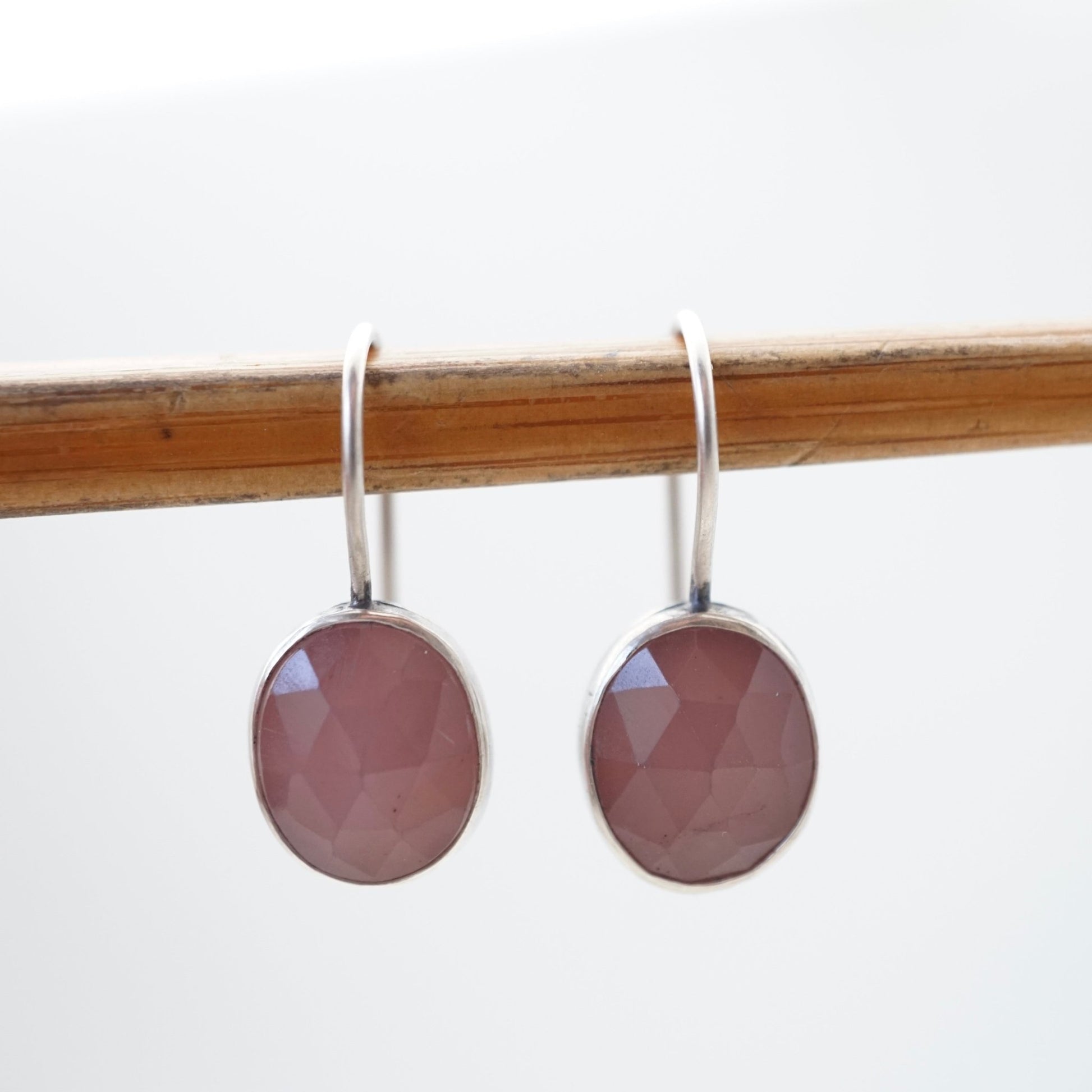 shorty dangles with guava quartz - Lumenrose