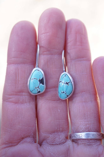 shorty dangles with old stock cloud mountain turquoise - Lumenrose