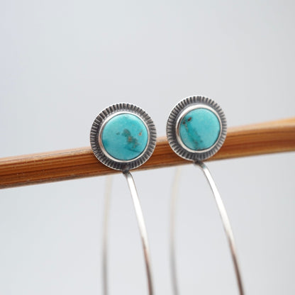 sonoran turquoise Lumenrose Hoops - Lumenrose