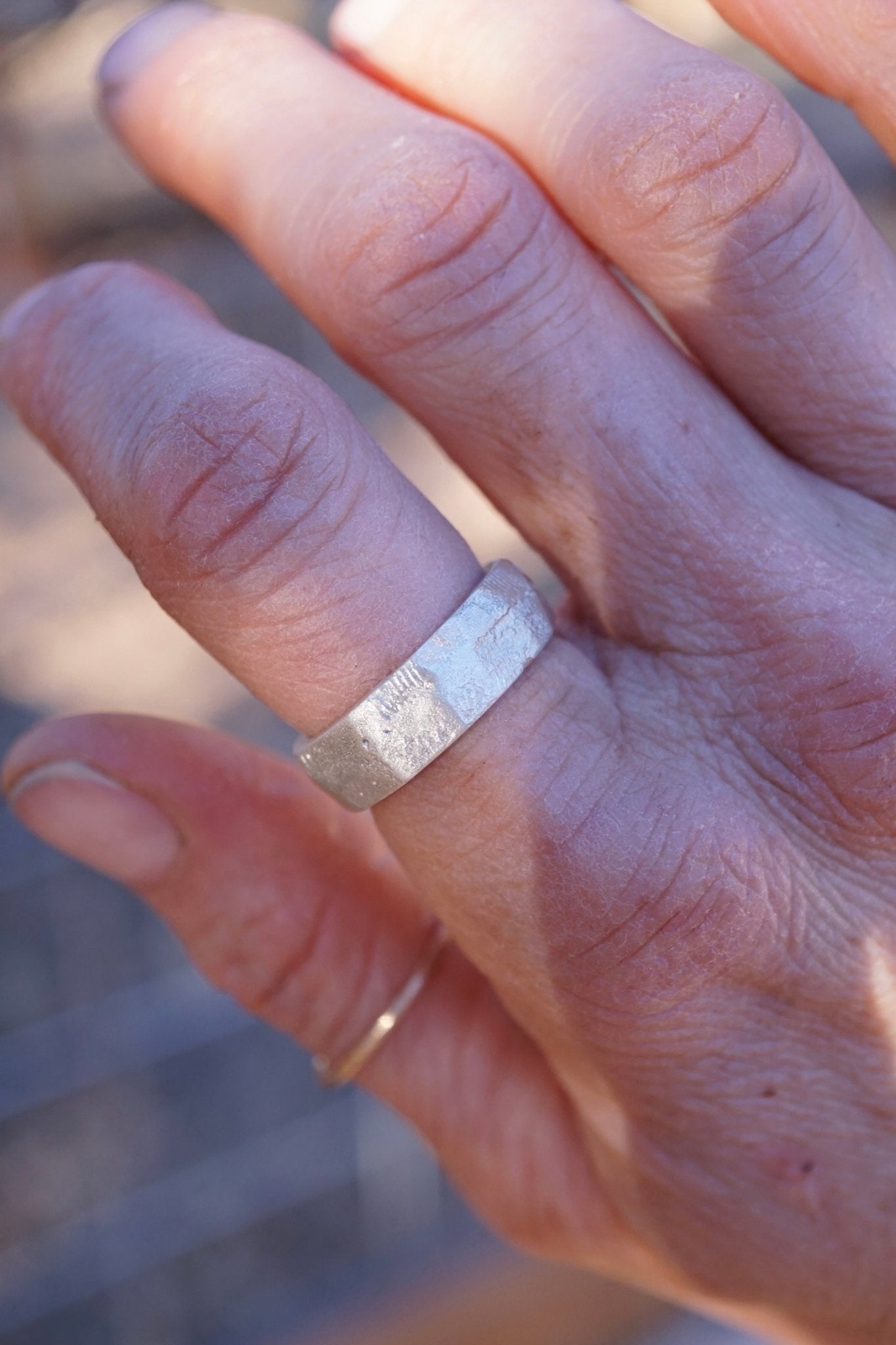 the rugged grace ring in sterling - multiple sizes available - Lumenrose