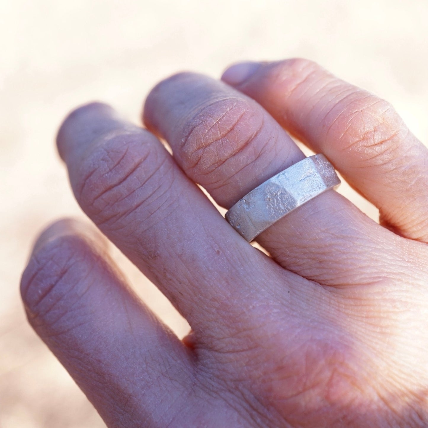 the rugged grace ring in sterling - multiple sizes available - Lumenrose