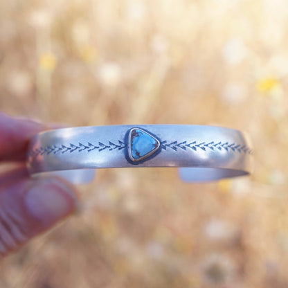 triangular lavender turquoise cuff #2 - Lumenrose