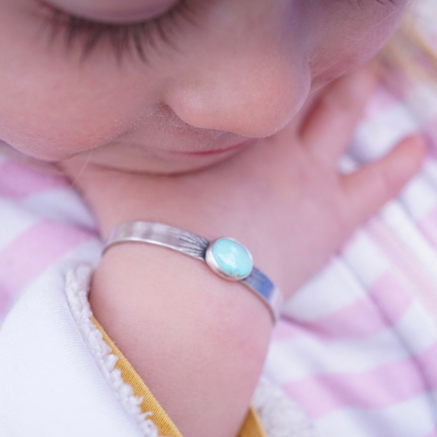 baby/toddler turquoise cuff #4 - Lumenrose