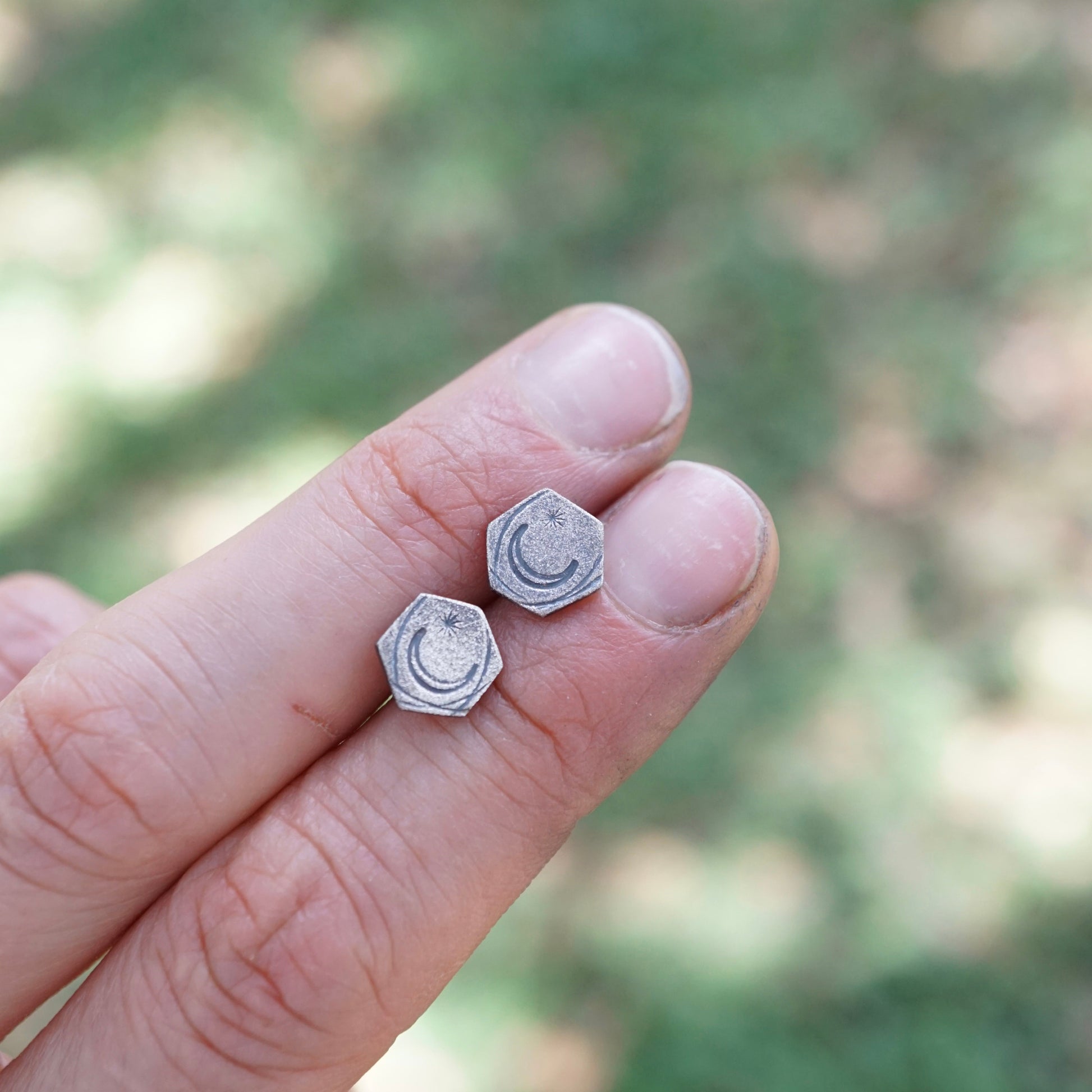 celestial silver studs - Lumenrose