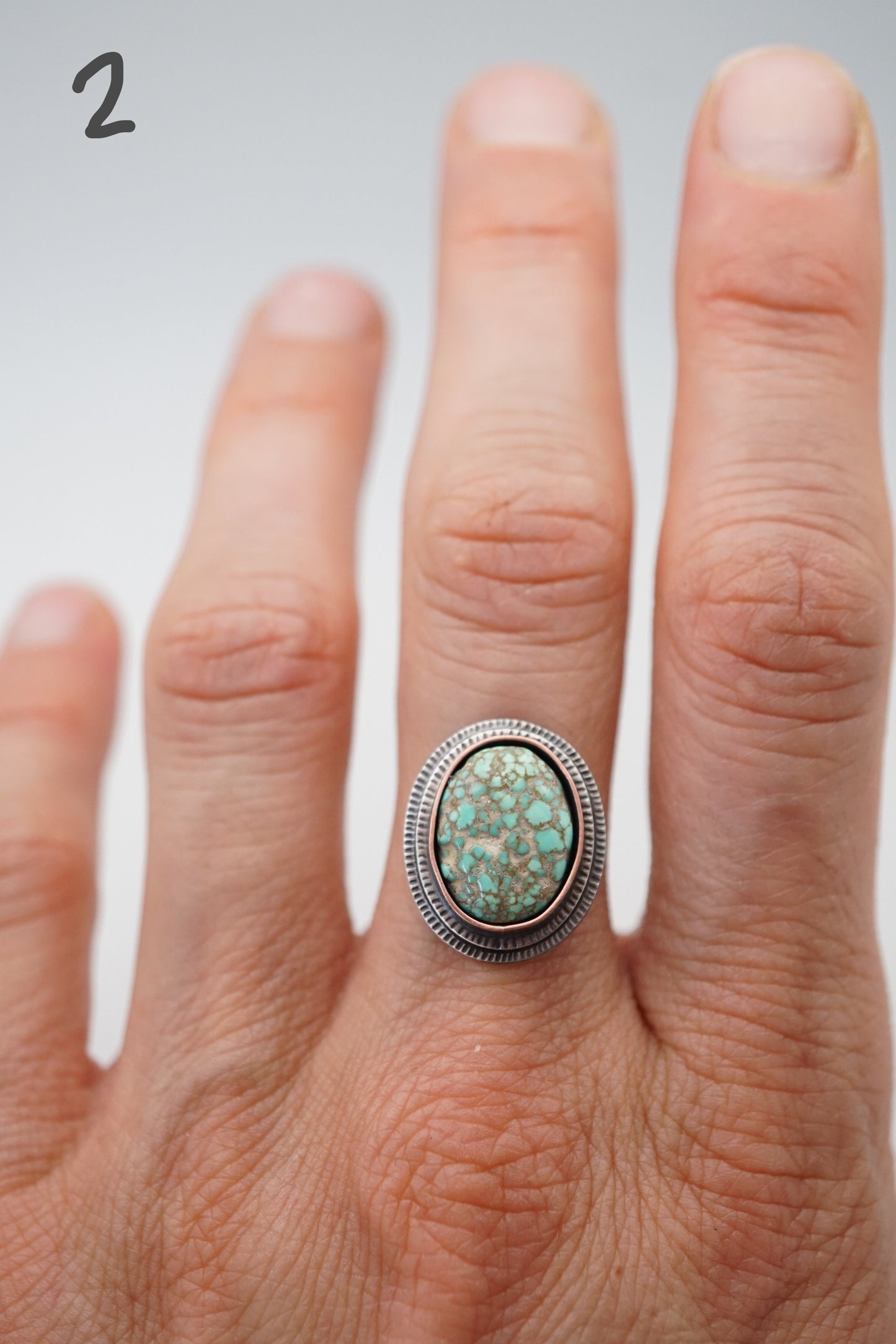 copper bezel rings made to order in your size - Lumenrose