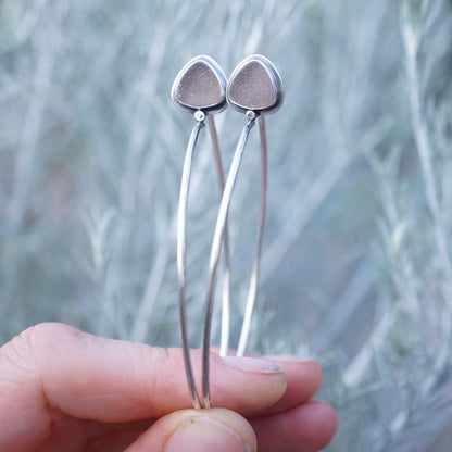 druzy hoop earrings - Lumenrose