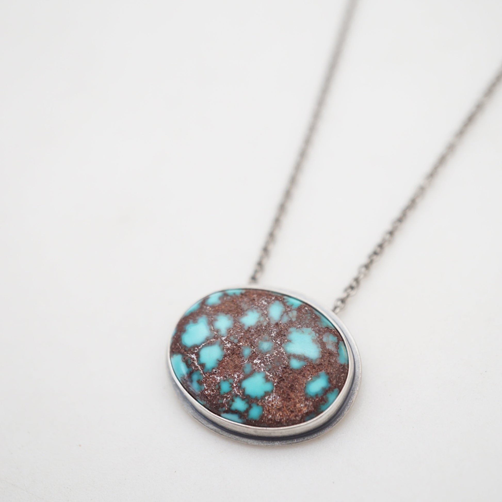 egyptian turquoise necklace - regular oval - Lumenrose