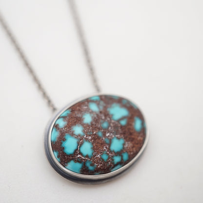 egyptian turquoise necklace - regular oval - Lumenrose