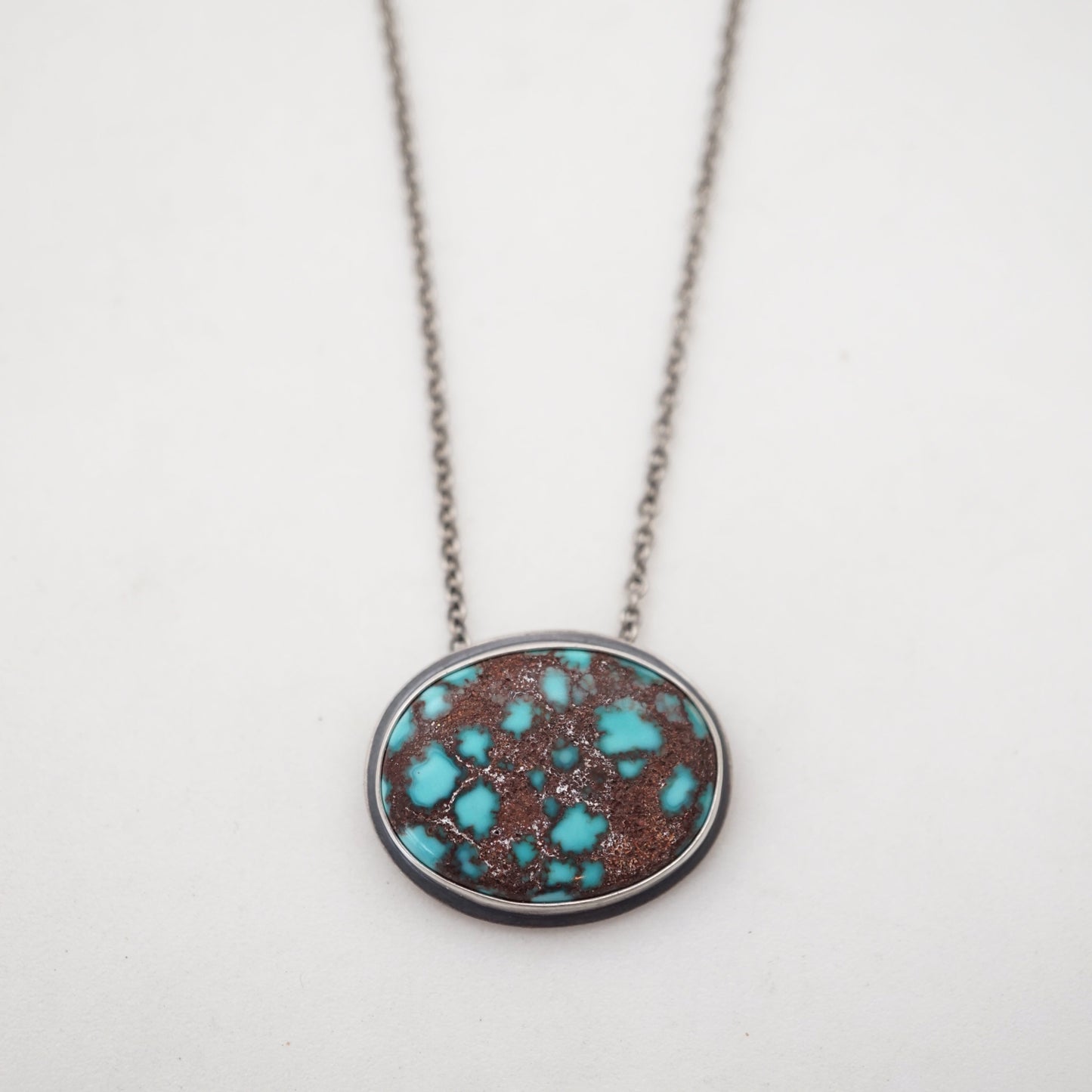 egyptian turquoise necklace - regular oval - Lumenrose