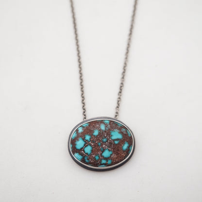 egyptian turquoise necklace - regular oval - Lumenrose