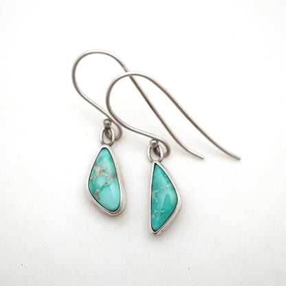 emerald valley turquoise drop earrings - Lumenrose