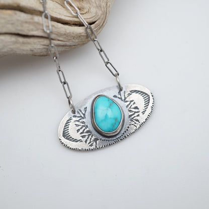 i will speak up necklace #5 - whitewater turquoise - Lumenrose