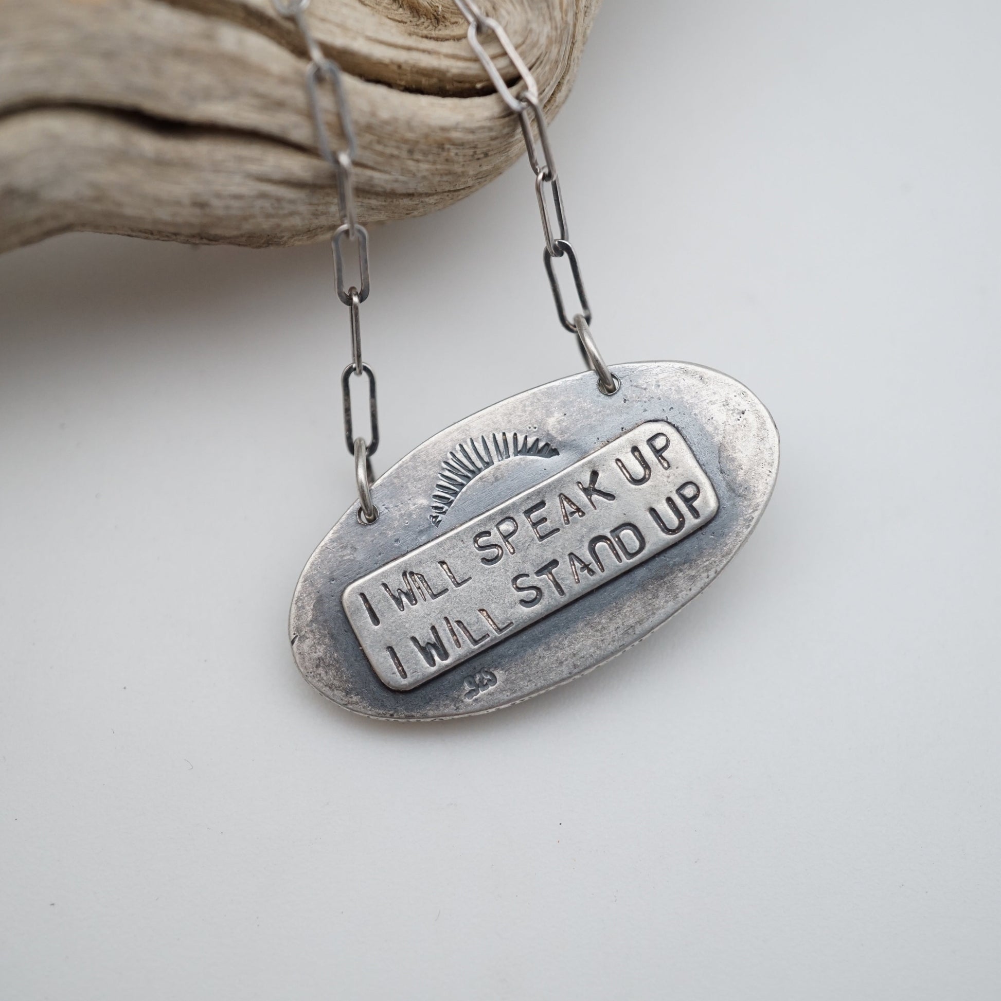 i will speak up necklace #5 - whitewater turquoise - Lumenrose