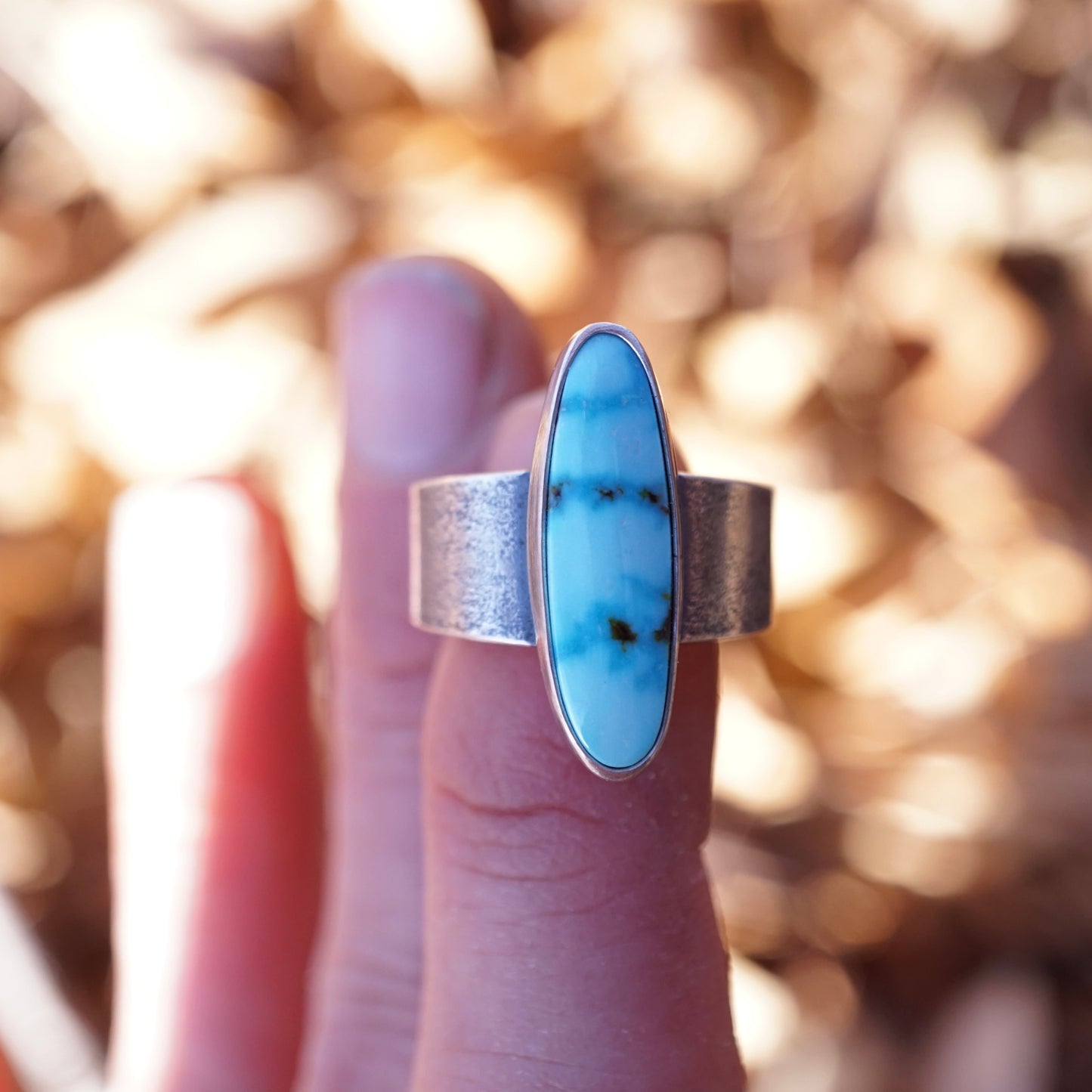 kingman turquoise ring - size 6.25 - Lumenrose