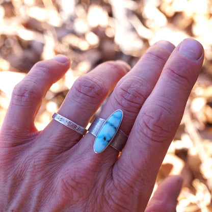 kingman turquoise ring - size 6.25 - Lumenrose