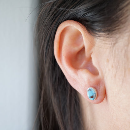 lavender turquoise tiny studs #3 - Lumenrose