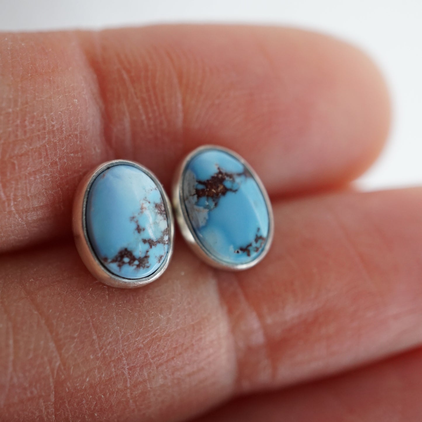 lavender turquoise tiny studs #3 - Lumenrose