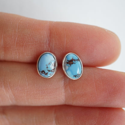 lavender turquoise tiny studs #3 - Lumenrose