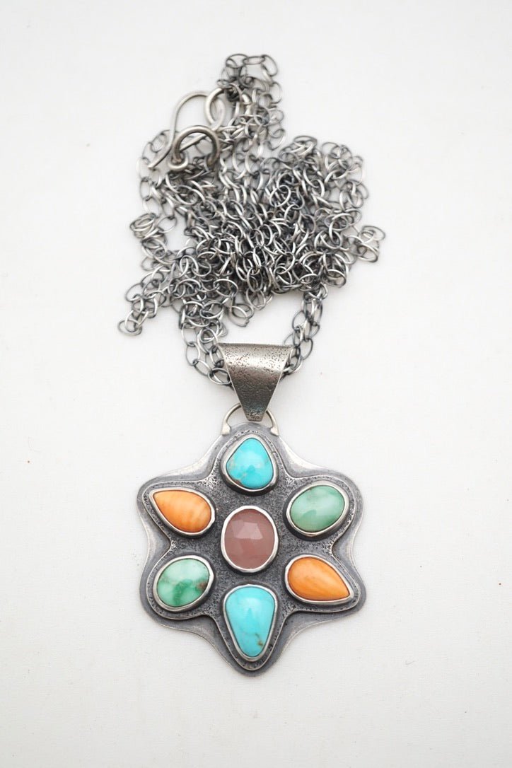 rainbow of stones necklace - Lumenrose