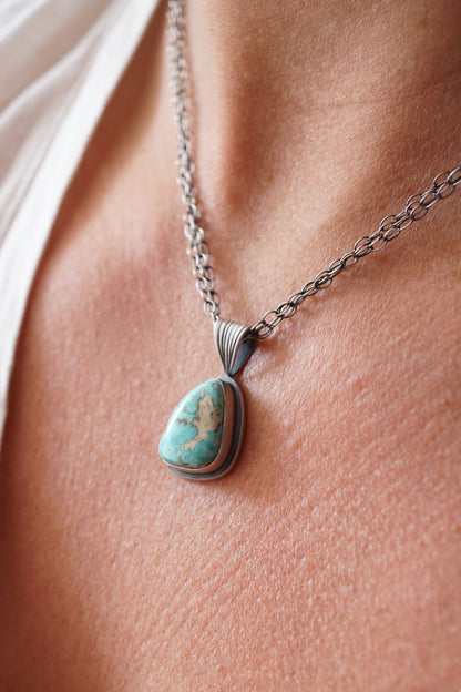 royston turquoise pendant necklace - Lumenrose