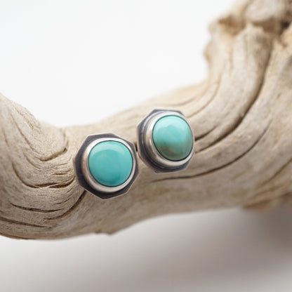 royston turquoise stud earrings - Lumenrose