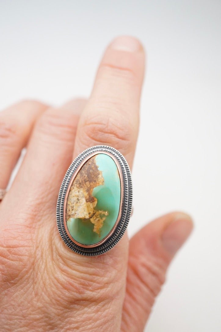 stone mountain turquoise ring - size 7.75 - Lumenrose
