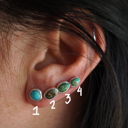 teeny tiny SINGLE STUD earrings in silver - Lumenrose