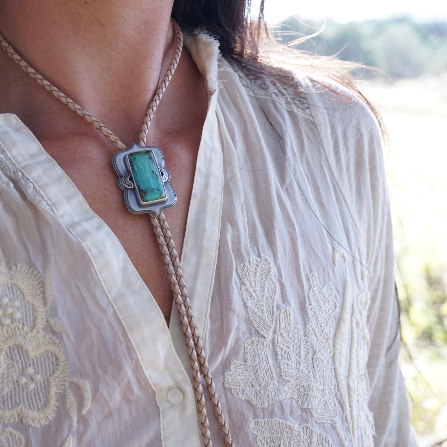 the ultimate high grade royston turquoise bolo tie - Lumenrose