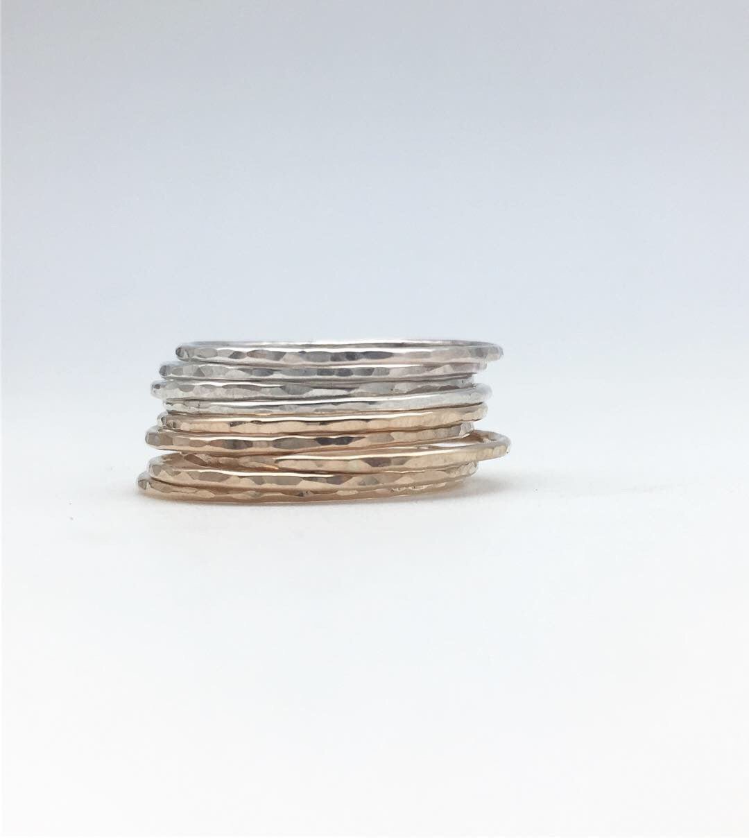 tiny stacking rings - Lumenrose