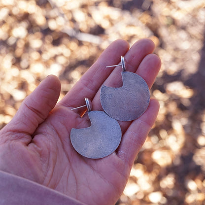 upon a moon earrings - guava quartz - Lumenrose