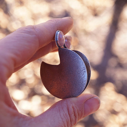 upon a moon earrings - guava quartz - Lumenrose